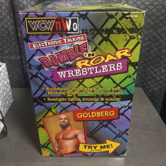 1999 Toy Biz WCW NWO Rumble N Roar Wrestler Goldberg Figure - Picture 5 of 8